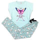 Pijama Femei, Butterfly, Maneca Scurta